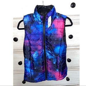 Rue 21 galaxy puffer vest size M